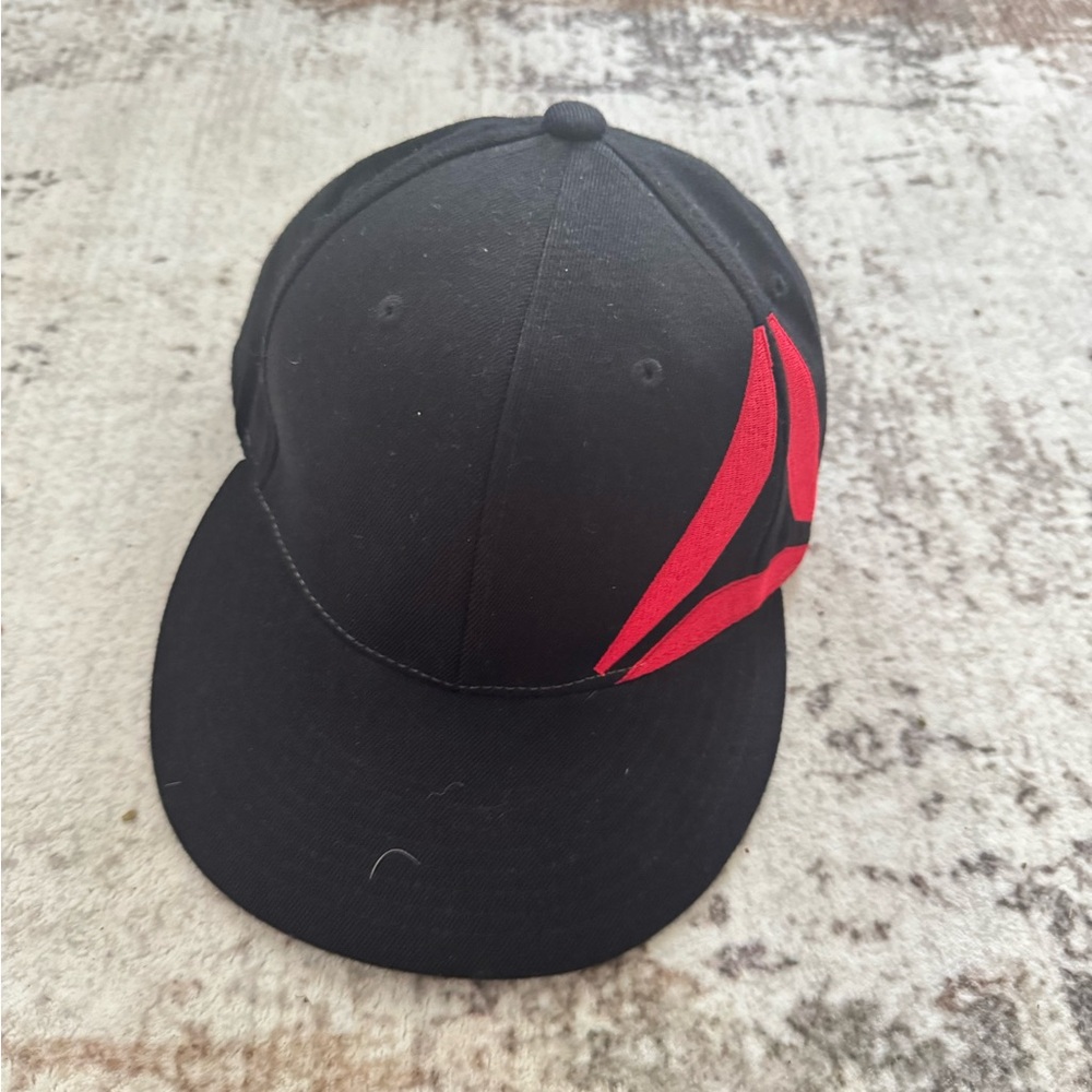 Reebok Crossfit Black Flexfit Cap with Red Accent